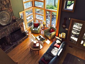 East Living Room (Looking down from the Office)