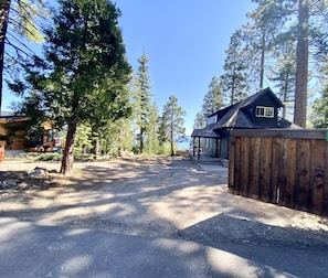Gate entrance to lake view cabin..