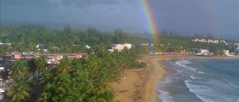 view from balcony