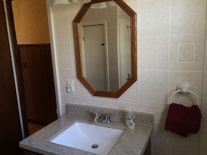 Bathroom Sink and Mirror