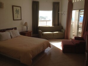 Master Bedroom with queen bed and full sofa bed