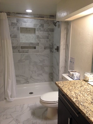 newly remodeled shower! 