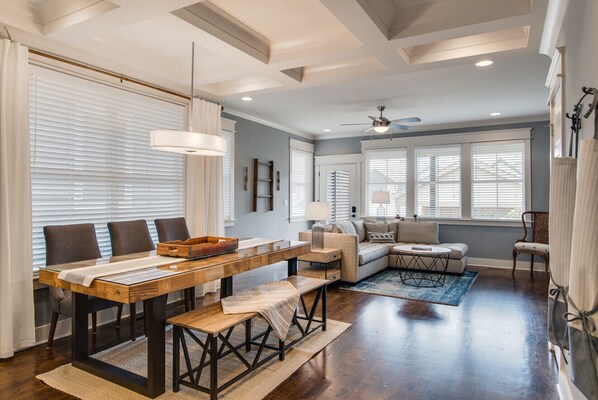 Dining area, living room and kitchen all in one room!