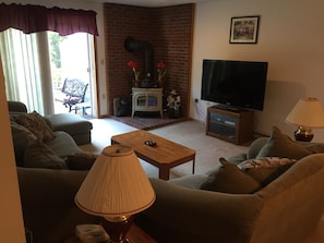 Living room 55" HDTV