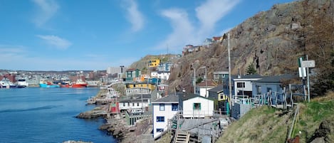 looking towards the City from end of street