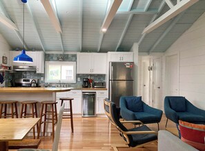 WELCOME TO THE LIVING AREA
dining, living room, kitchen--all new in 2023