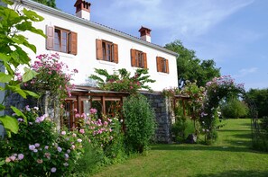Semi-detached house with patio and garden