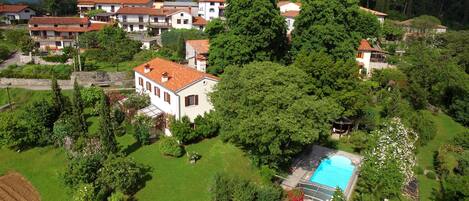 Aerial view of the garden estate