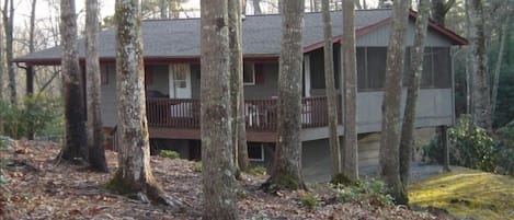 Secluded on 25 Acres, less than 1/2 mile from Dupont Forest Parking lot. 