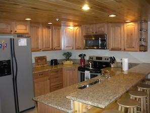 Fully equipped kitchen featuring all appliances and everything you need!