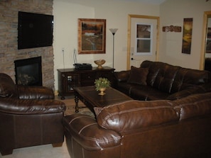 Living room with sleeper sofa and 47 in HD TV! Kick back and relax!