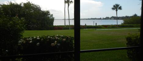 Little Sarasota Bay! Note the shuffle board and boardwalk along waters edge