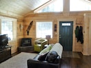 Hale Kolea Cabin entry and living room