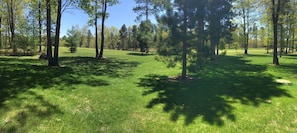 View of the 18th fairway from the back porch
