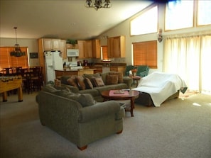 Big Bear's Best...View of Great Room, Kitchen & Dining Room...