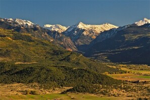 View toward Ouray and Ridgway valley from rear porch