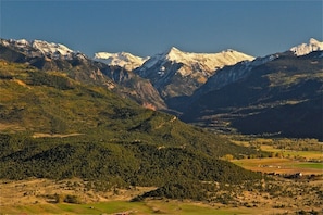 View toward Ouray and Ridgway valley from rear porch