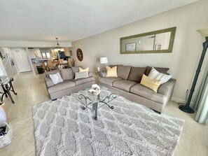 Living room with flat screen TV.