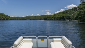 Private dock with boat rental options.