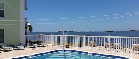 Pool with beautiful view of St.Joseph Sound