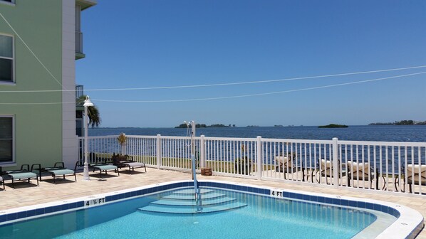 Pool with beautiful view of St.Joseph Sound