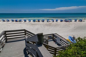 Beautiful walkway down to the sand.