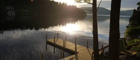 Dock view from the porch  in the evening