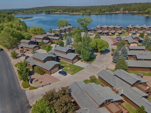 Arial view of our HOA the Cove in the gated community called the Shores.