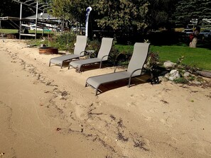 Wonderful sandy beach for lounging.