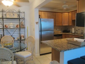 Updated kitchen and dining area