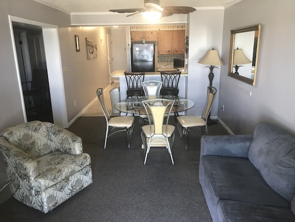 Living Room and Dining Area