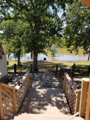 Back deck view of lake