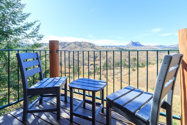 Stunning views from the upstairs balcony