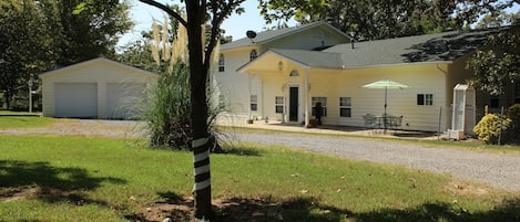 Bay House from the front. 