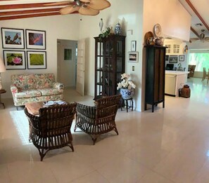 View upon entering front door. 