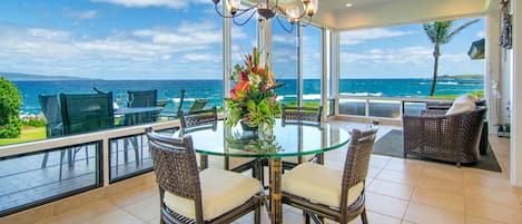 Ocean view from dining room.