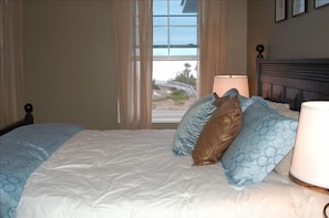 Master BR#2 King Bed - watch the sun rise over the ocean without getting up!