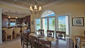 Dining room and kitchen view