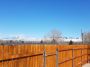 Elk Mountain winter view.