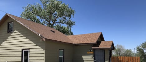 Front door and patio