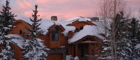 Beautiful stone and log exterior, heated drive and walkways, over 7,000 sq ft.