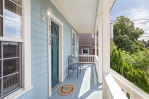 West facing front porch