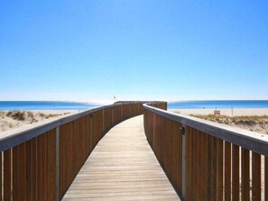 Vue sur la plage ou l’océan