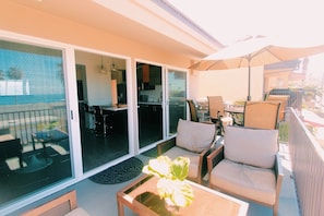 Large Patio with ocean views