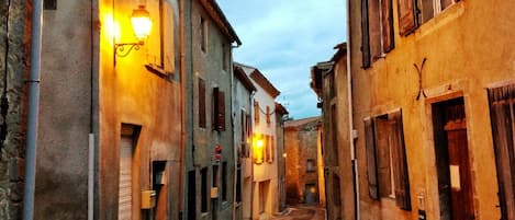 Rue Victor Hugo, Pennautier at Twilight