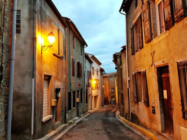 Rue Victor Hugo, Pennautier at Twilight