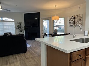 No carpet in condo.