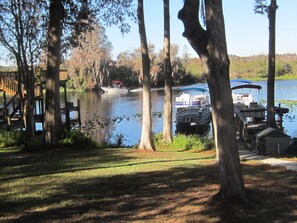 River view of boat and main channel