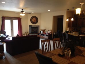 View of front door from dinning room.