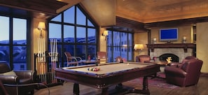 Park Hyatt Billiards Lounge Overlooking Mountains